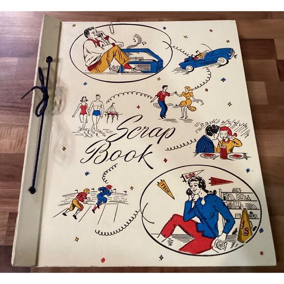 Vintage NEW Old Stock Springfield Scrapbook 1950s Retro - Picture 1 of 10